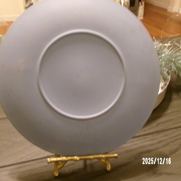 Beautiful Vintage Wedgwood Cupid & Cherubs Blue Jasperware 9" Plate Valentine - Picture 4 of 5